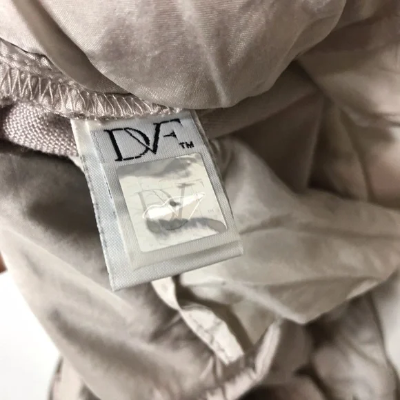 DVF taupe crop fitted pants 0 B8 - Picture 7 of 8